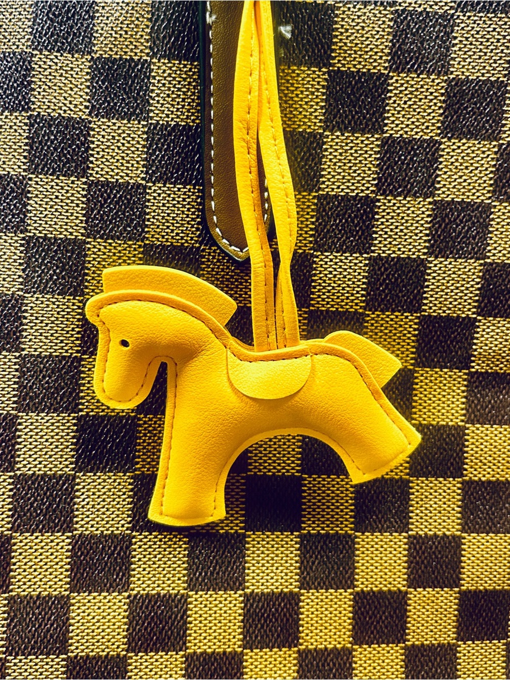Vegan Leather Horse Purse Charm